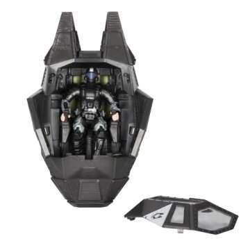 HALO 4" “World of HALO” Figure & Vehicle – ODST Drop Pod with Rookie