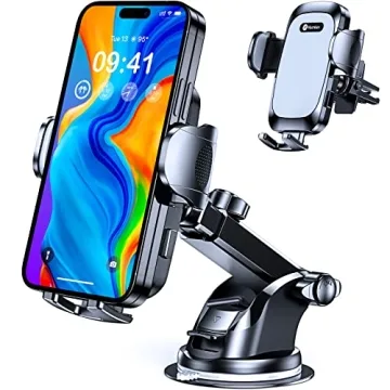 AREDAN 2025 Stable Nano Suction Cup Phone Mount - Universal Hands-Free Holder for Cars