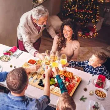 Easoger Bamboo Charcuterie Board Set - Perfect Gift for All Occasions