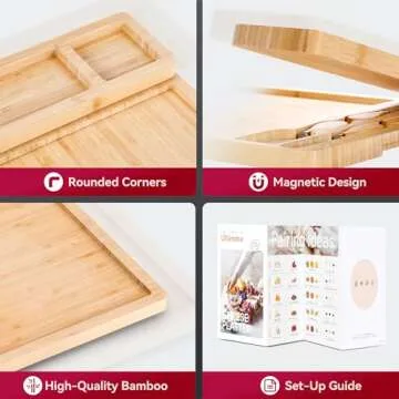 Easoger Bamboo Charcuterie Board Set - Perfect Gift for All Occasions