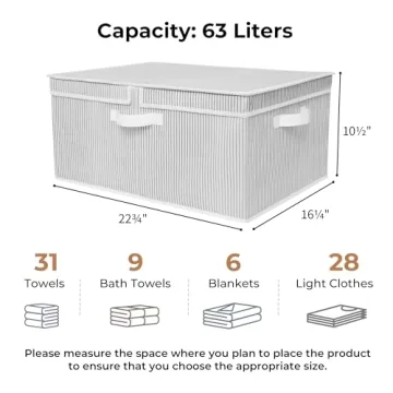 GRANNY SAYS Large Decorative Storage Bins with Lids