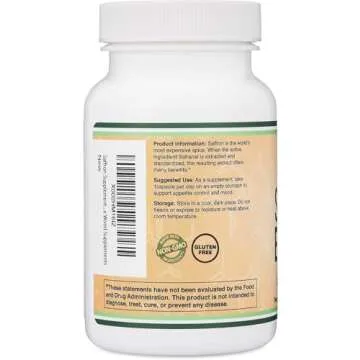 Saffron Supplement for Focus and Mood Support Capsules