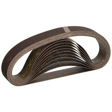Makita 742301-7 1-1/8-Inch x 21-Inch Abrasive Sanding Belts - 40 Grit (10pk)