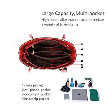 NICOLE&DORIS new trend minimalist fashion handbag for women casual shoulder cross-body bag(Creamy-white)