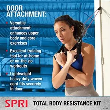 SPRI Resistance Band Kit for Total Body Workouts at Home