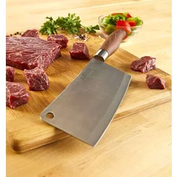 Stylish IMUSA 5.5" Stainless Steel Cleaver with Comfort Handle