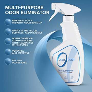Zero Odor - Multi-Purpose Strong Odor Eliminator for Home, Office, Car, Bathroom, Hotel, Room Deodor...
