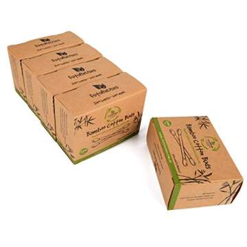 1000 Bamboo Cotton Swabs by FutureUses® - 5 x 200 Wooden Buds - Eco Friendly Packaging - Biodegradable - Cleaning swabs - 100% Zero Waste Product