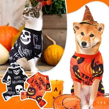 Adorable 4 Pack Halloween Dog Pajamas for Festive Fun