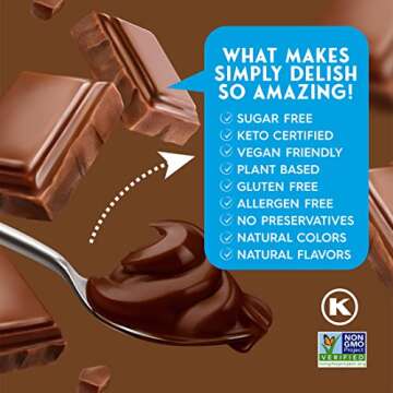 Simply Delish Natural Pudding and Pie Filling Variety Pack, 1 Chocolate and 1 Vanilla, 2 CT