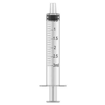 50 Pcs 3ml 3cc Syringe No Needle Plastic Syringe for Pets Oral, Refilling, Oil or Glue Applicator, M...