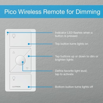 Lutron Caseta Pico Remote for Smart Lighting Control