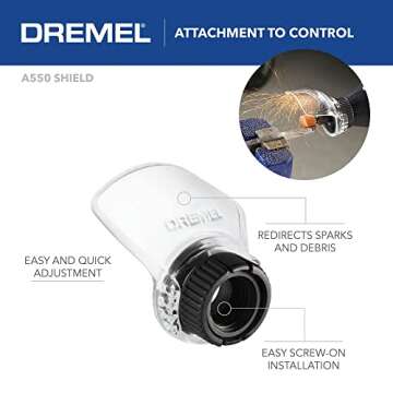Dremel 3000-2/25 Corded Rotary Tool Kit includes Flex Shaft, Shield Attachment – Shaping, Smoothing, Carving, Sculpting Tool – Ideal for Cosplay Costume Design & Prop Making