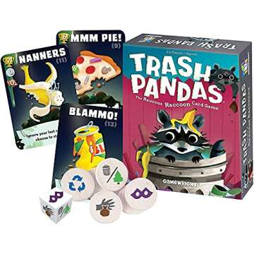 Gamewright Trash Pandas - The Raucous Raccoon Card Game - 252