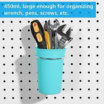 FRIMOONY Pegboard Hooks and Bins - 204 Pieces for Tool Organization