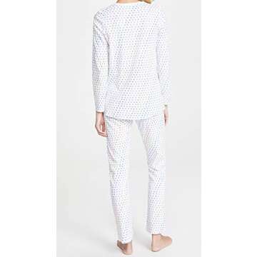 Roller Rabbit Women's Disco Hearts Pajamas, Rainbow, Blue, Print, S