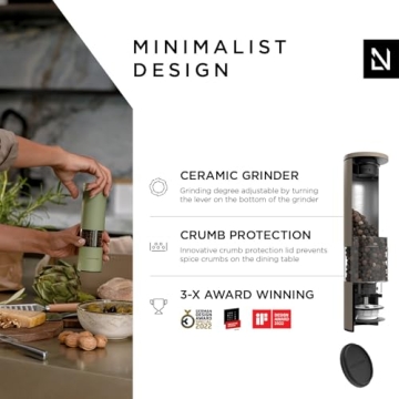 Stylish LARS NYSØM Salt and Pepper Grinder Set - Adjustable