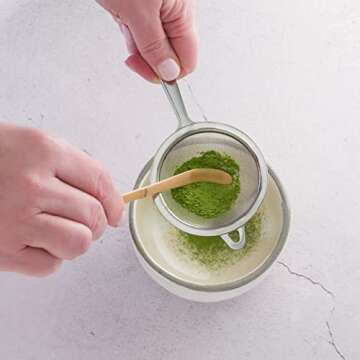 Matcha Sifter | Tea Strainer | Very Fine Mesh | Stainless Steel | Eliminate Clumps In Matcha Green Tea Powder