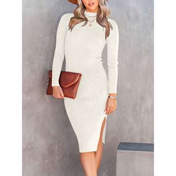 ANRABESS Women Sweater Dress for Elegant Occasions