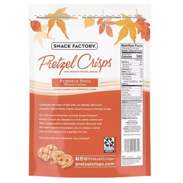 Pumpkin Spice Crunchy Pretzel Crisps for Festive Snacking