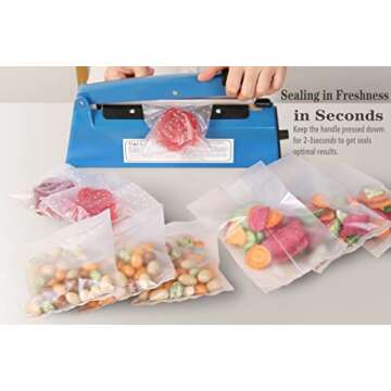 Manual 12 Inch Impulse Heat Sealer - Perfect for Plastic Bags