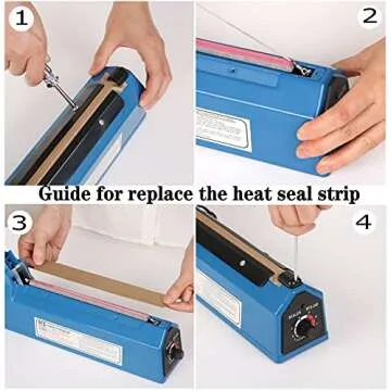 Manual 12 Inch Impulse Heat Sealer - Perfect for Plastic Bags