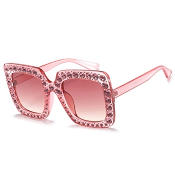 Oversized Rhinestone Sunglasses for Fashion Lovers