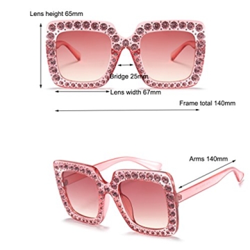 Oversized Rhinestone Sunglasses for Fashion Lovers