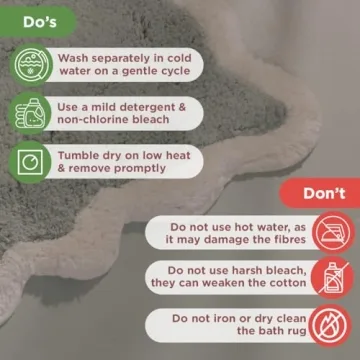 Soft Sage Green Bathroom Rug with Nonslip Backing