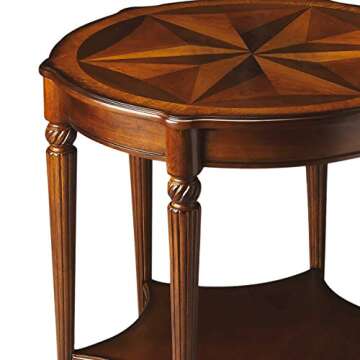 Butler Specialty Company Bainbridge Starburst Inlay End Table - Olive Ash Burl