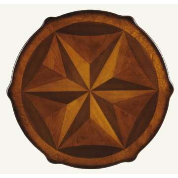 Butler Specialty Company Bainbridge Starburst Inlay End Table - Olive Ash Burl