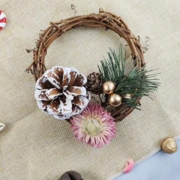 TIHOOD 25PCS Artificial Pine Picks for Holiday Decor