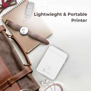 Standpoint Label Maker Machine with Tape: Portable Bluetooth Thermal Label Printer HP2 for Easy Orga...