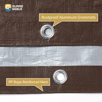 GUARD SHIELD Heavy Duty Waterproof Tarp Cover 12x12 Feet