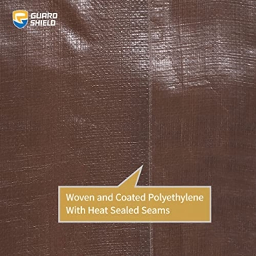 GUARD SHIELD Heavy Duty Waterproof Tarp Cover 12x12 Feet