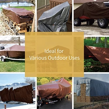 GUARD SHIELD Heavy Duty Waterproof Tarp Cover 12x12 Feet