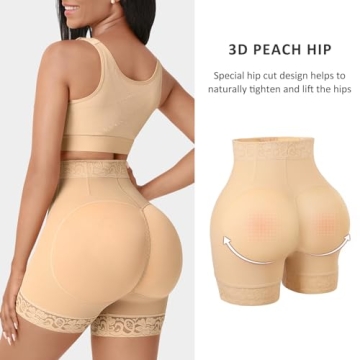 FeelinGirl Butt Lifter Shapewear for Ladies Tummy Control