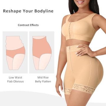 FeelinGirl Butt Lifter Shapewear for Ladies Tummy Control