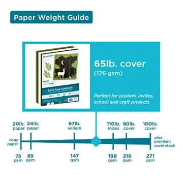 PrintWorks Earth Tone Cardstock for Creative Crafts - 200 Sheets