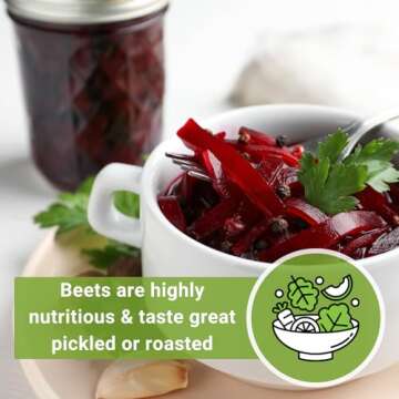 Sow Right Seeds - Detroit Dark Red Beet Seeds for Planting - Non-GMO Heirloom Packet with Instructions to Plant & Grow an Outdoor Home Vegetable Garden - Nutritious, Cold Hardy, and Productive (1)