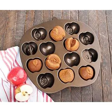 Nordic Ware Apple Slice Cakelet Pan - Bake 14 Adorable Treats Perfectly
