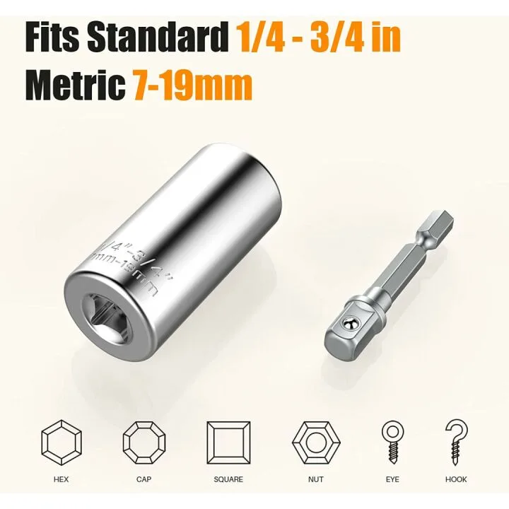 Universal Socket Tool Set for Men & Handyman