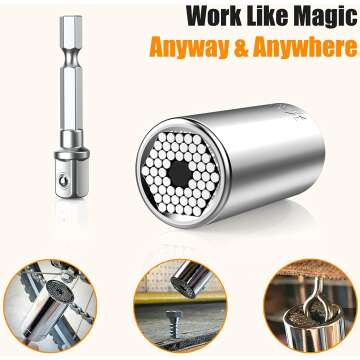 Universal Socket Tool Set for Men & Handyman