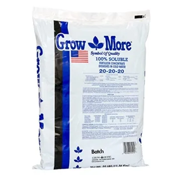 Grow More 20-20-20 Water Soluble Fertilizer - 25lb Bag of All Purpose Fertilizer for Exceptional Cro...