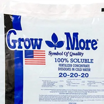 Grow More 20-20-20 All Purpose Water Soluble Fertilizer 25lb