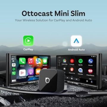 Ottocast Mini Slim Wireless CarPlay & Android Auto Adapter - Ultra Compact, Dual-Band