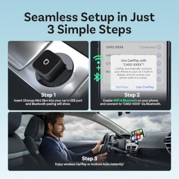 Ottocast Mini Slim Wireless CarPlay & Android Auto Adapter
