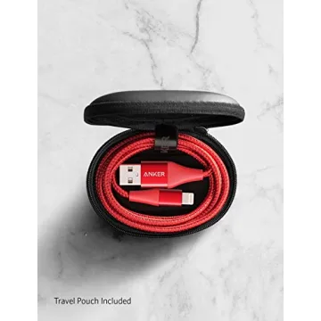 Anker Powerline+ II Lightning Cable for Apple Devices 6FT, Red