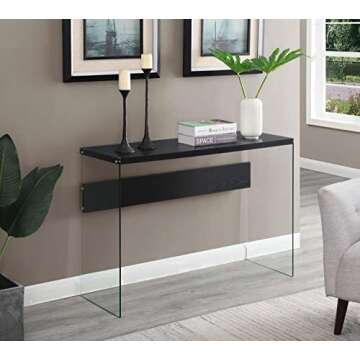 Chic SoHo Glass Console Table for Modern Spaces