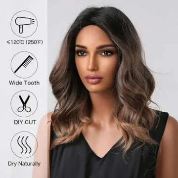 Stylish Short Brown Ombre Wigs for Versatile Looks